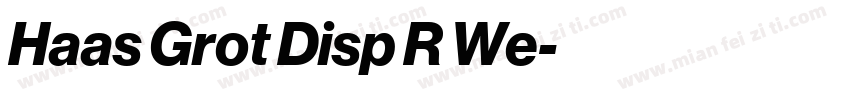Haas Grot Disp R We字体转换